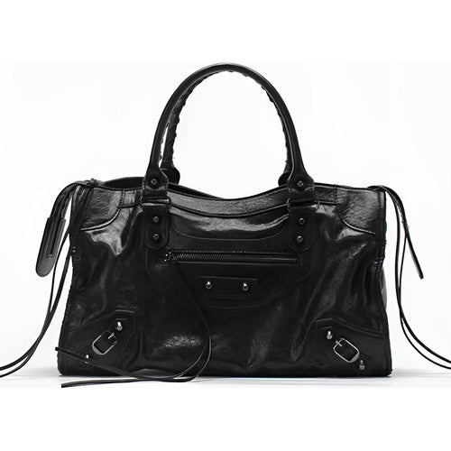 Skanto | Salome Bag | Geräumige Handtasche aus PU-Leder | Schwarz
