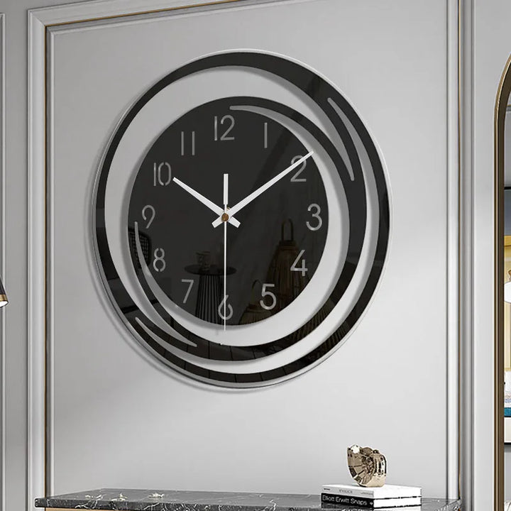 Skanto | Moderne Wanduhr aus schwarzem Acryl - ScandiTime