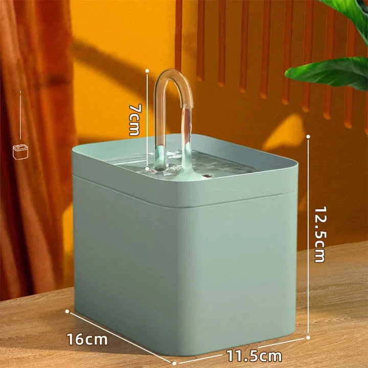 Ultra-leiser Haustier-Wasserbrunnen mit intelligenter Filterung – 1,5 l Edelstahl