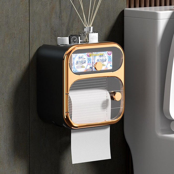Skanto | MultiBox Wandmontierte Toilettenpapier-Handtuch-Aufbewahrungsbox