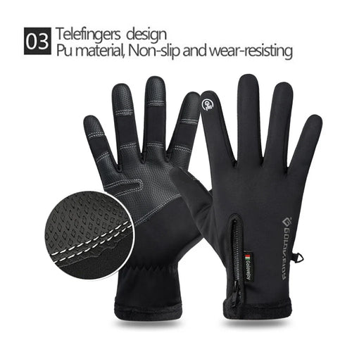 Skanto Skanto | IronRide Motorrad Winterhandschuhe | Wasserdicht & Winddicht | Fleece-gefüttert & Touchscreen-kompatibel | Taktisches Design