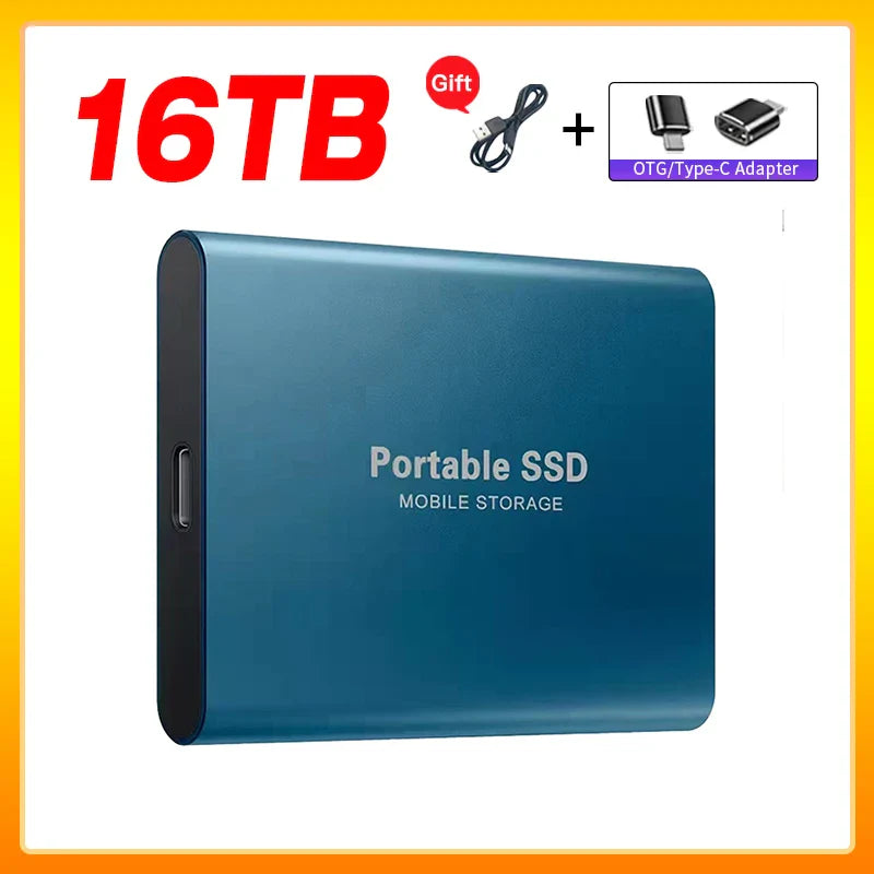 Skanto | Hochgeschwindigkeits-Externe Solid State Drive 1TB Tragbare Externe Festplatte SSD 2TB Externe SSD Festplatte für Laptop Mac