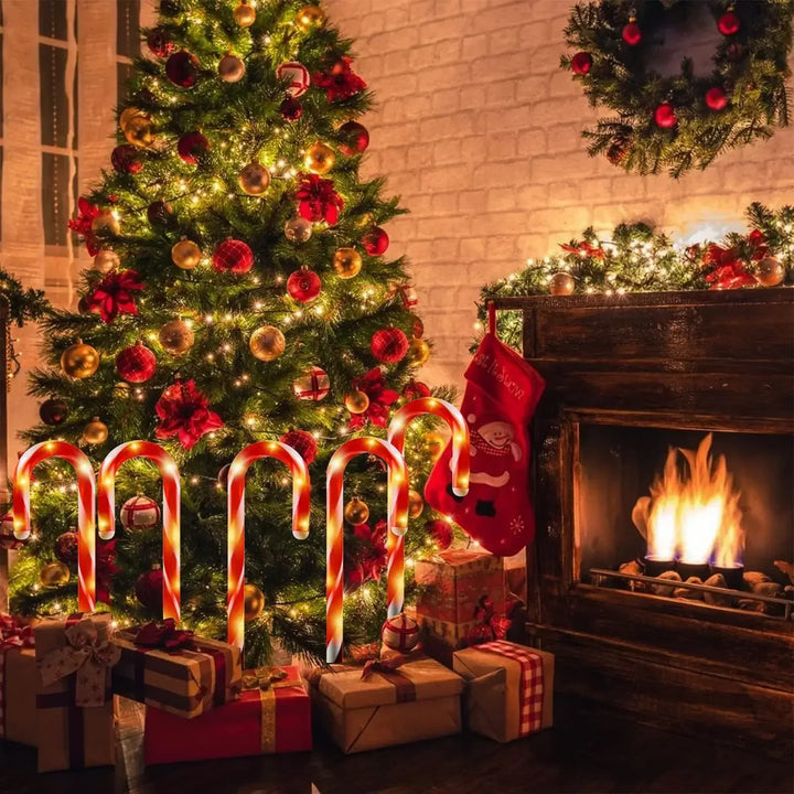 Skanto | CandyCaneLuxe | Wasserdichte LED-Weihnachtsbeleuchtung
