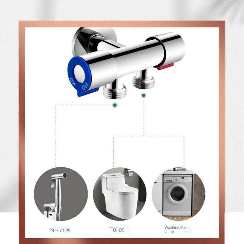 Skanto | Hand-Bidet-Sprühset aus 304 Edelstahl – selbstreinigender Duschkopf für Toiletten-Bidet-Armatur – Hygienische Sprühpistole