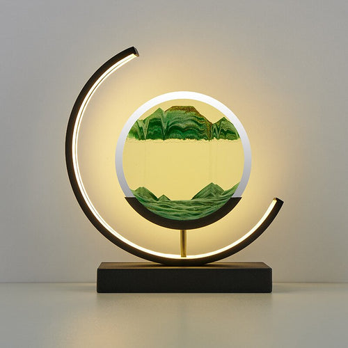 Skanto | LED-Tischlampe mit beweglicher Sandlandschaft – SandLight