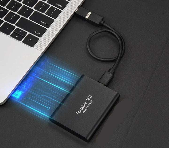 Skanto | Speedora Ultra Externe SSD | USB 3.1 Type-C | Bis zu 1000 MB/s | 128GB | Kompakt & Stoßfest