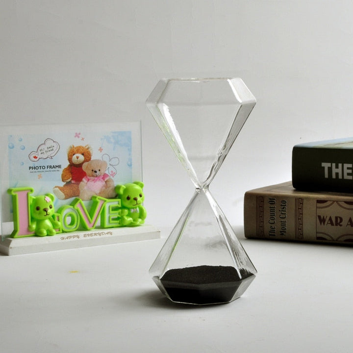 Skanto | 5-60 Minuten Diamant-Sanduhr, Sand-Timer, Sandglas, Kindergeschenk, Timer, Heimdekoration, Erhältlich in mehreren Farboptionen