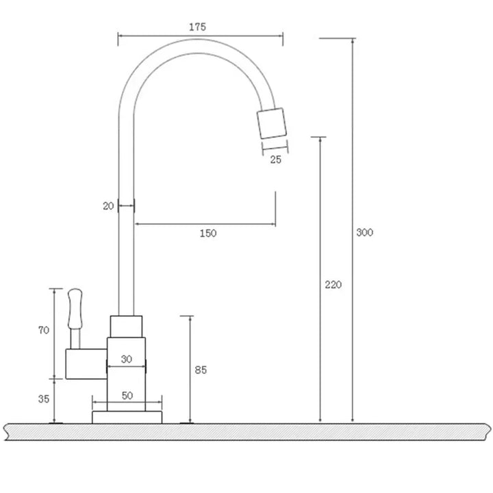 Skanto | Elegante Schwanenhals-Küchenarmaturen aus antikem Messing