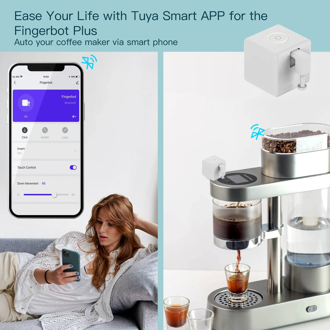 Skanto Tuya Fingerbot Taster - Wifi programmierbare Steuerung über SmartLife Google Alexa Apps