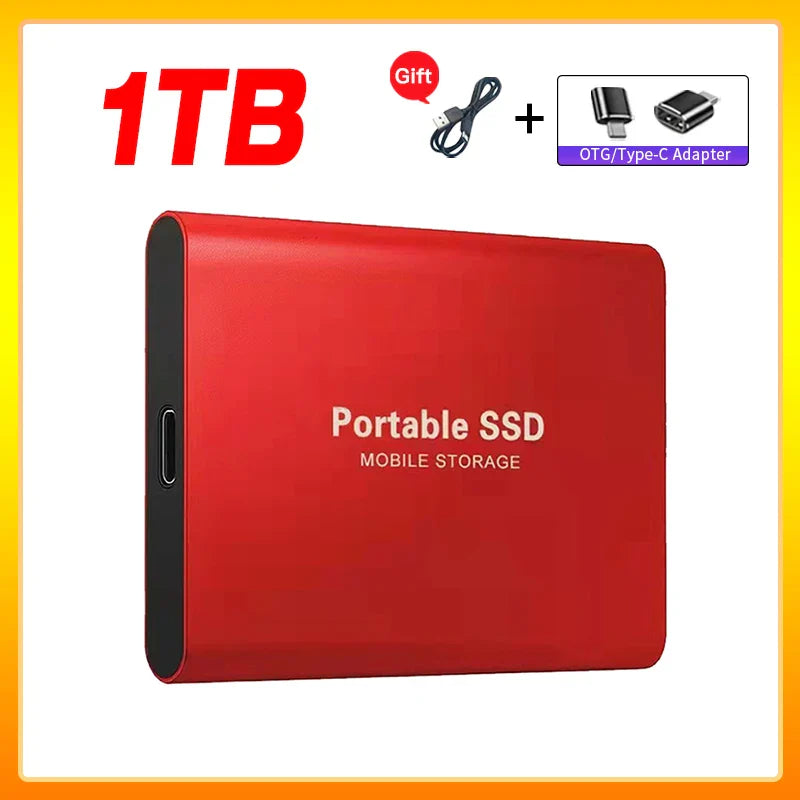 Skanto | Hochgeschwindigkeits-Externe Solid State Drive 1TB Tragbare Externe Festplatte SSD 2TB Externe SSD Festplatte für Laptop Mac