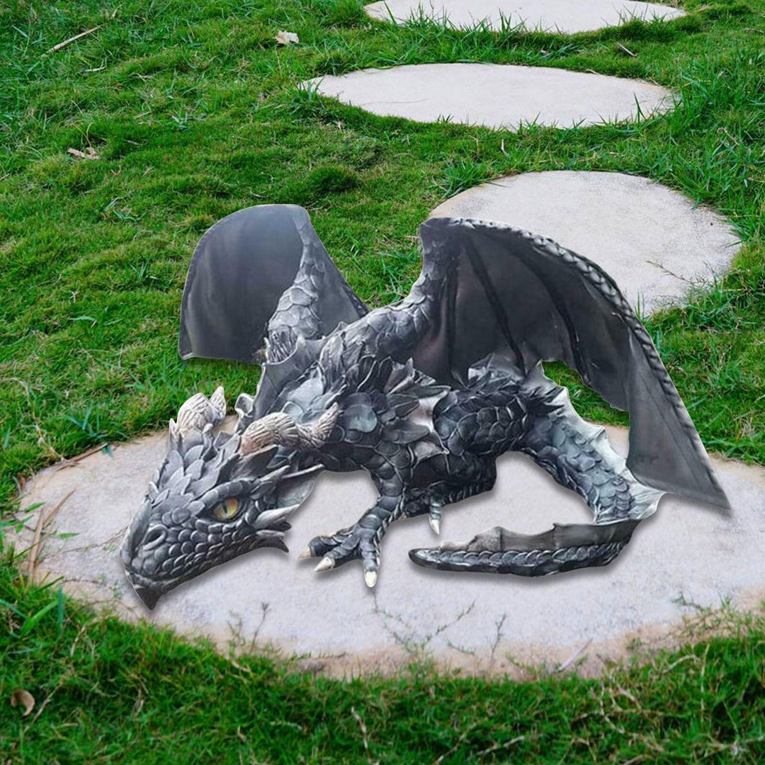 Skanto | Faust-Drachen-Wächterstatue: Gotische Outdoor-Dekoration