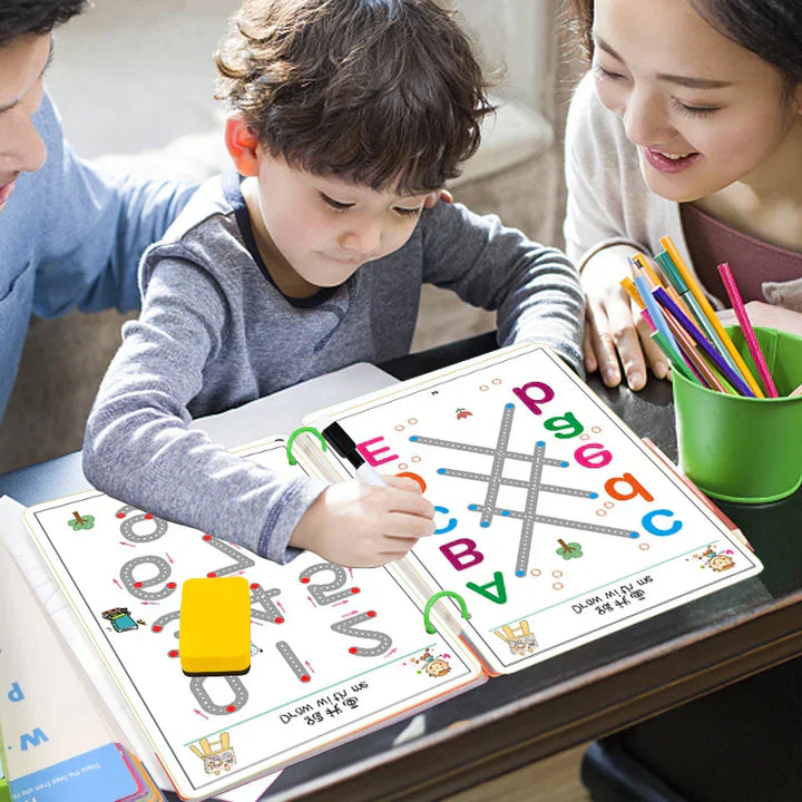 Skanto | Magisches Nachverfolgungs-Arbeitsbuch-Set für Kinder