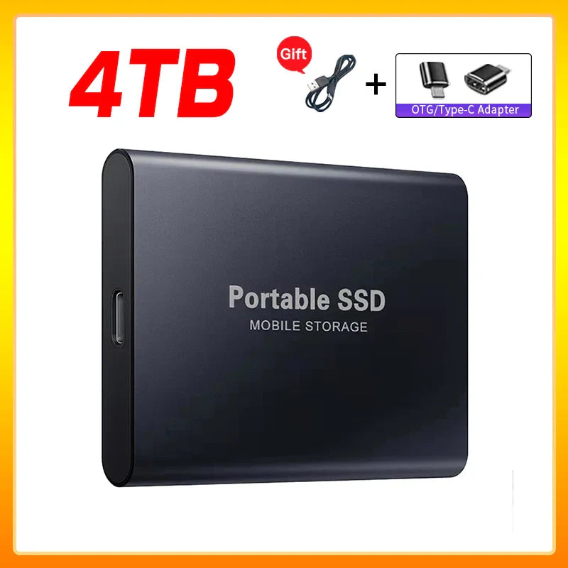 Skanto | Hochgeschwindigkeits-Externe Solid State Drive 1TB Tragbare Externe Festplatte SSD 2TB Externe SSD Festplatte für Laptop Mac