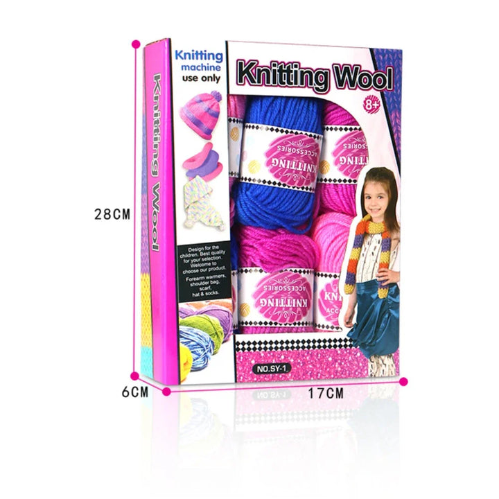 Skanto | Strickolino Strickmaschine | 22 Nadeln | Automatisches Rundstrick-Set für Anfänger & Erwachsene | Schneller Stricker mit Zubehör