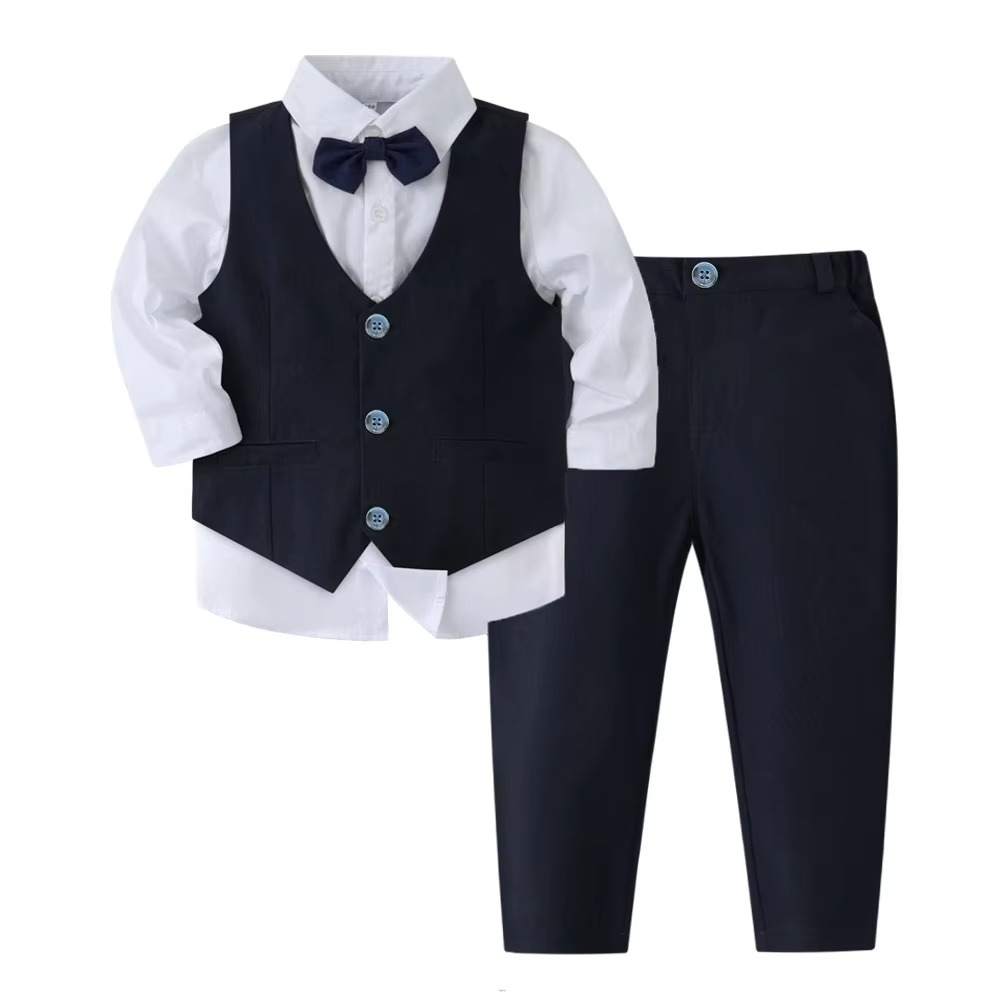 Skanto | Formelles Baumwoll-Outfit-Set für Jungen, Kleinkinder und Kinder