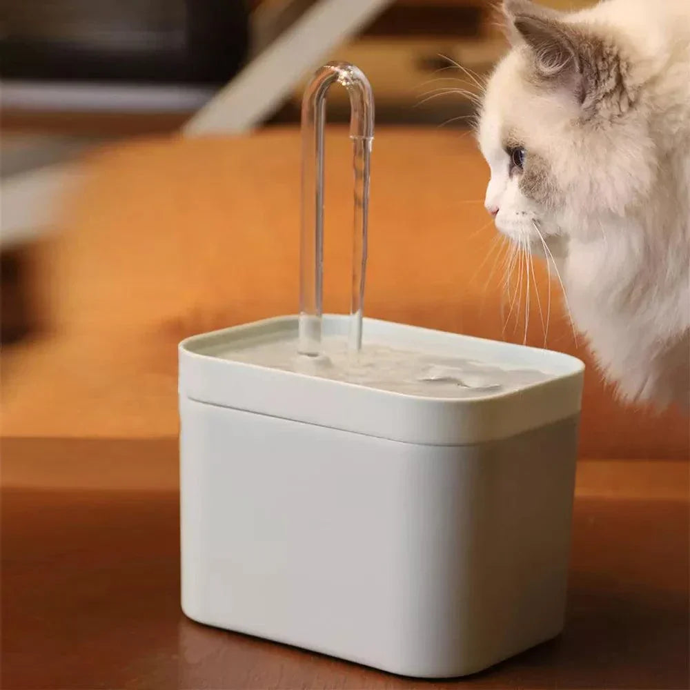 Ultra-leiser Haustier-Wasserbrunnen mit intelligenter Filterung – 1,5 l Edelstahl