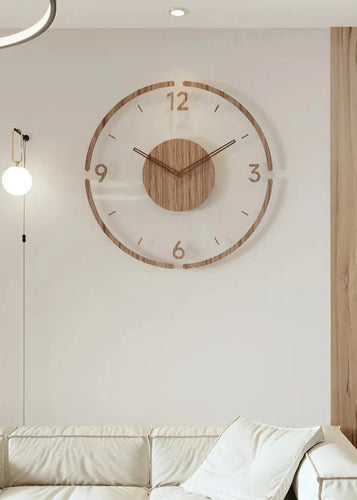 Skanto | Moderne Wanduhr aus Holz – Minimalistisches und elegantes Design für das Wohnzimmer