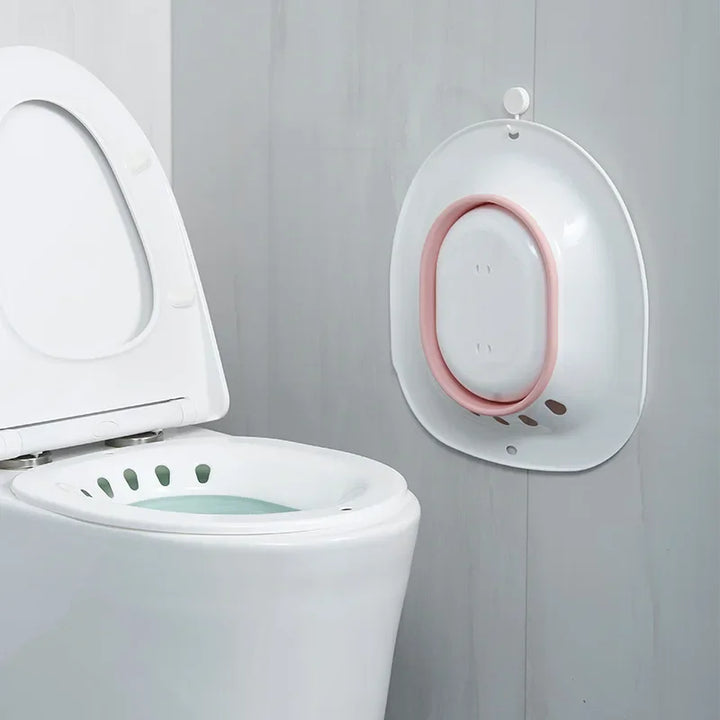 Skanto | Faltbare Bidet-Badewanne – Komfortables Sitzbad für Schwangere, ältere Menschen, nach der Geburt und medizinisches Toilettenspülzubehör