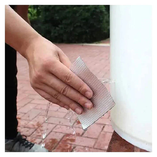 Skanto | Hitzebeständiges wasserdichtes Klebeband – Dickeres Aluminiumfolien-Butylband für Wand-, Pool-, Dachrissreparatur – Selbstklebendes Klebeband