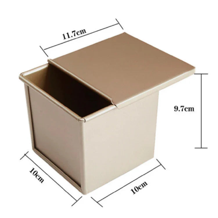 Skanto | Premium Antihaft-Kastenform aus Aluminiumlegierung mit Deckel - Verschiedene Größen (250g/450g/600g/750g/900g/1000g) zum Backen von Brot und Kuchen