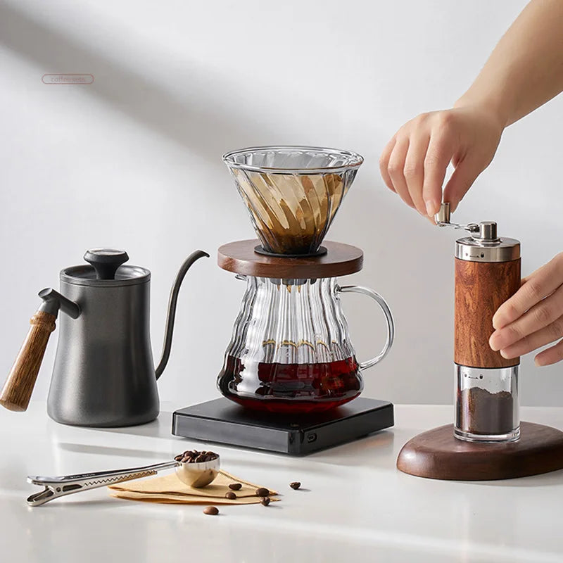 Skanto | GIANXI Handgießkanne mit Deckel Tropf-Schwanenhalsausguss Kaffee-Wasserkessel Langer Ausguss Kaffeemaschine Kaffeezubehör