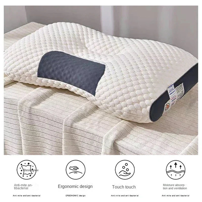 Skanto | Orthopädisches Nackenkissen mit umgekehrter Traktion für Patienten, 48 x 74 cm
