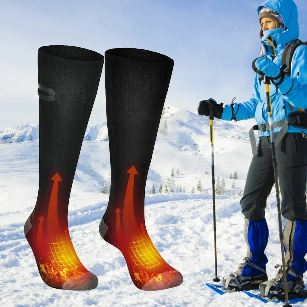 Skanto | Thermavolt Beheizte Socken | 3 Heizstufen | Mit Powerbank | Warme Unisex-Wintersocken für Outdoor & Reisen
