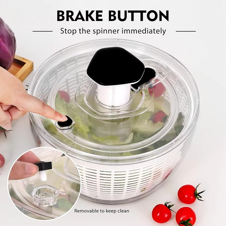 Skanto | 6.3 QT Einhand-Salatschleuder mit Easy Press Trocknungssystem