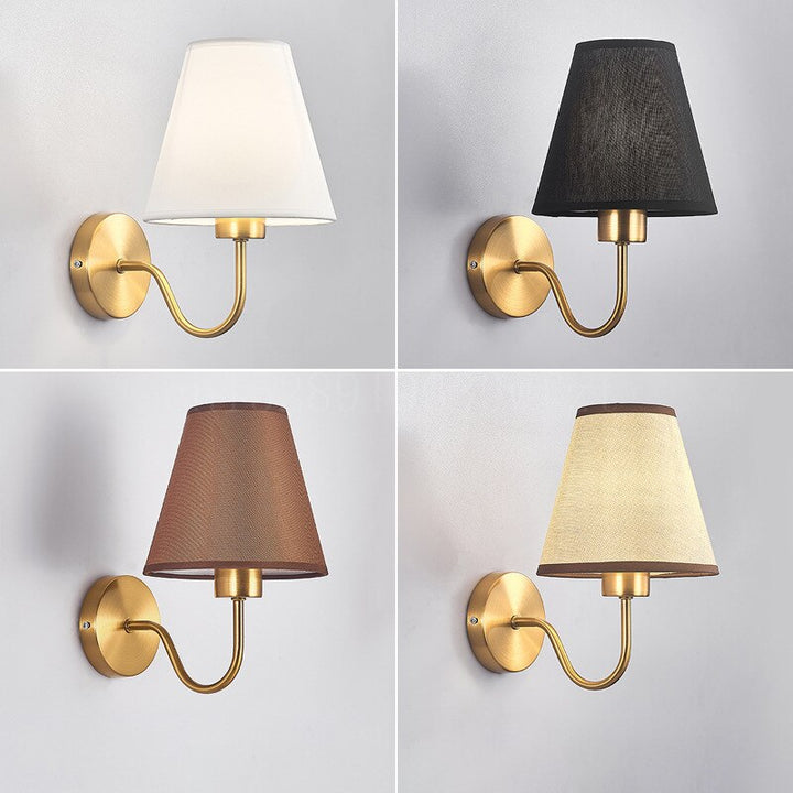 Skanto | RusticGlow - Wandlampe im amerikanischen Stil aus Stoff