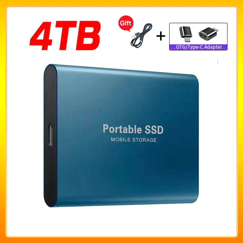 Skanto | Hochgeschwindigkeits-Externe Solid State Drive 1TB Tragbare Externe Festplatte SSD 2TB Externe SSD Festplatte für Laptop Mac