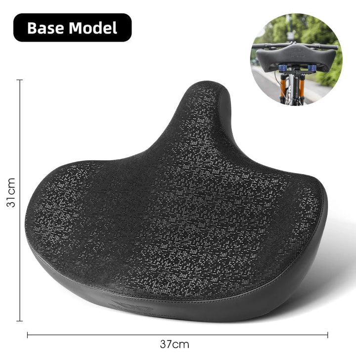 Skanto | Breiter ergonomischer Fahrradsattel – Bequemer Sitz mit Stoßdämpfung für City- und Mountainbikes