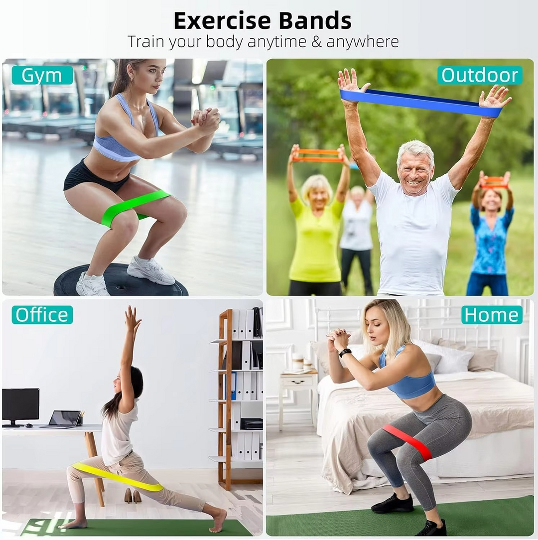 Skanto | Fitness-Widerstandsband-Set für Krafttraining und Ganzkörper-Workout