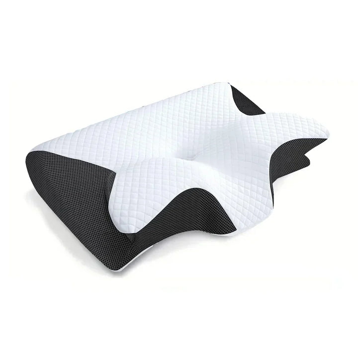 Skanto | Memory Foam Nackenkissen | Ergonomisches 2-in-1-Design zur Linderung von Nackenschmerzen & für komfortablen Schlaf