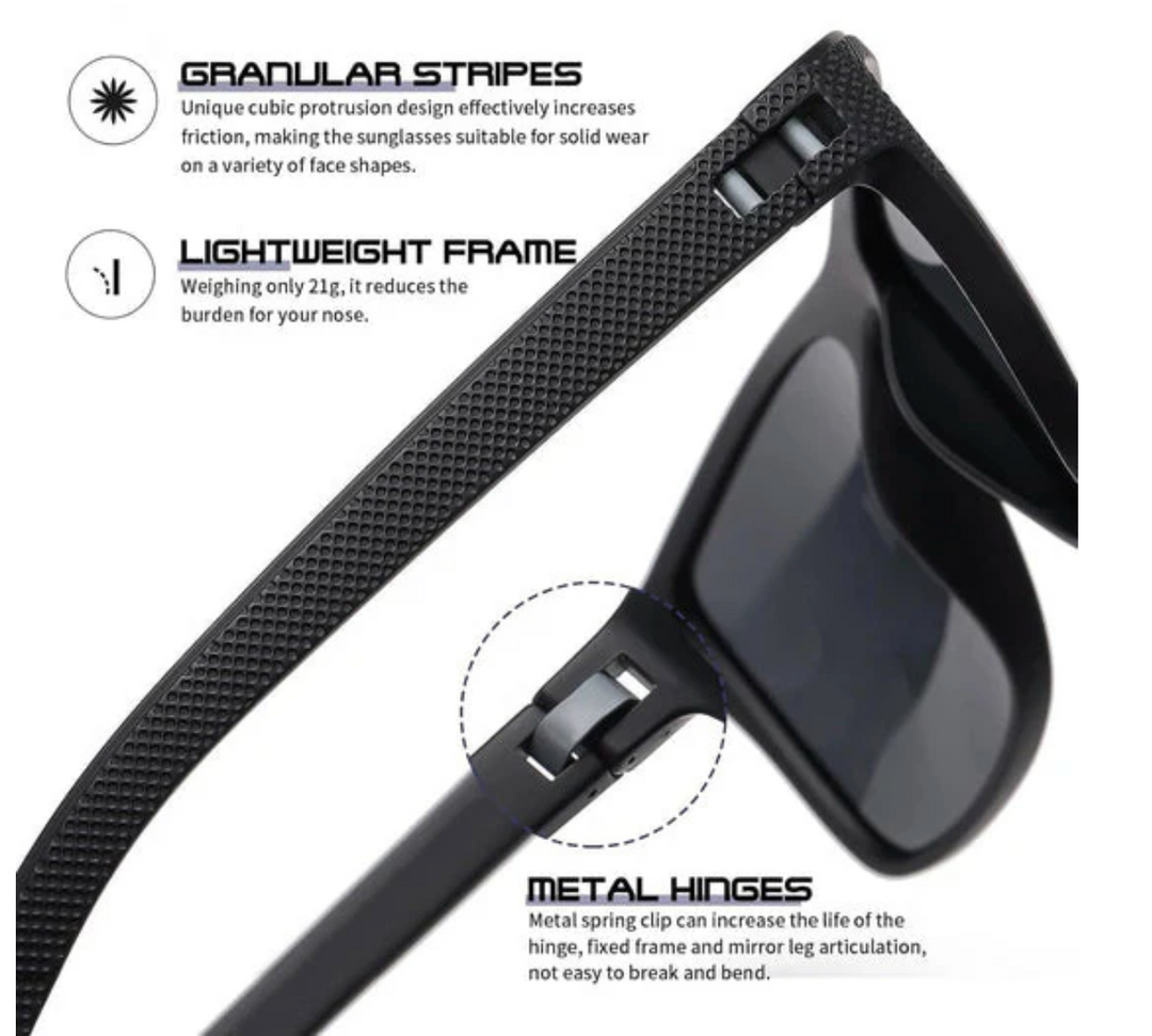 Skanto | ZichtZeker 3-teiliges polarisiertes Sonnenbrillen-Set – UV400 Schutz & Komfort