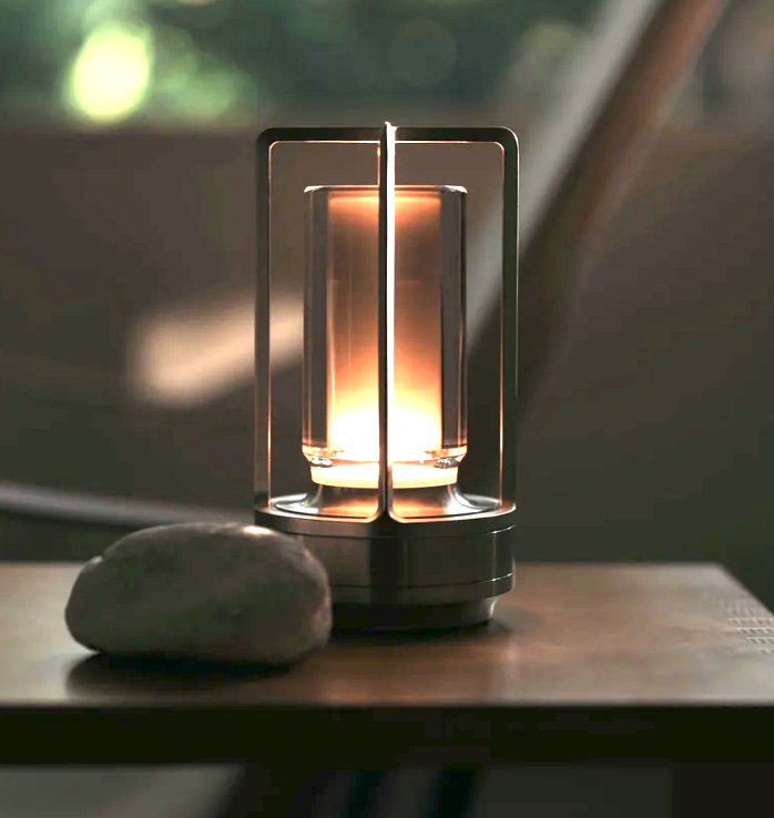 Skanto | Wiederaufladbare kabellose LuxuryGlow Tischlampe – Elegante kabellose Lampe für jede Stimmung