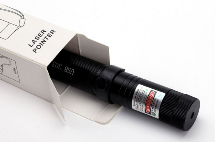 Skanto | Power Laserpointer 303 – Wiederaufladbarer Hochleistungs-USB-Laserpointer
