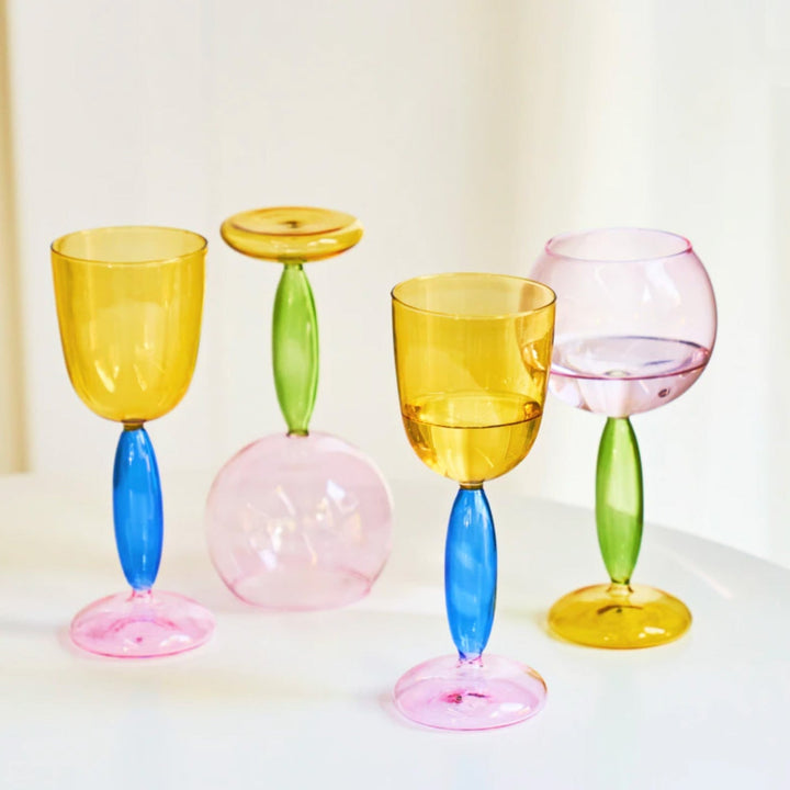 Skanto | Borosilikat 3-Farben-Glas – Weinglas