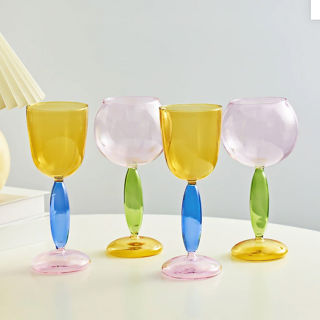 Skanto | Borosilikat 3-Farben-Glas – Weinglas