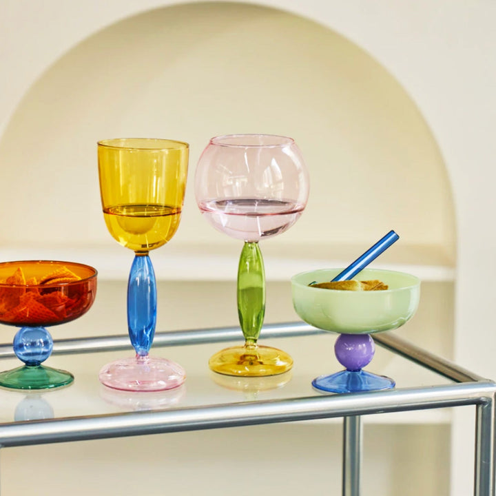 Skanto | Borosilikat 3-Farben-Glas – Weinglas