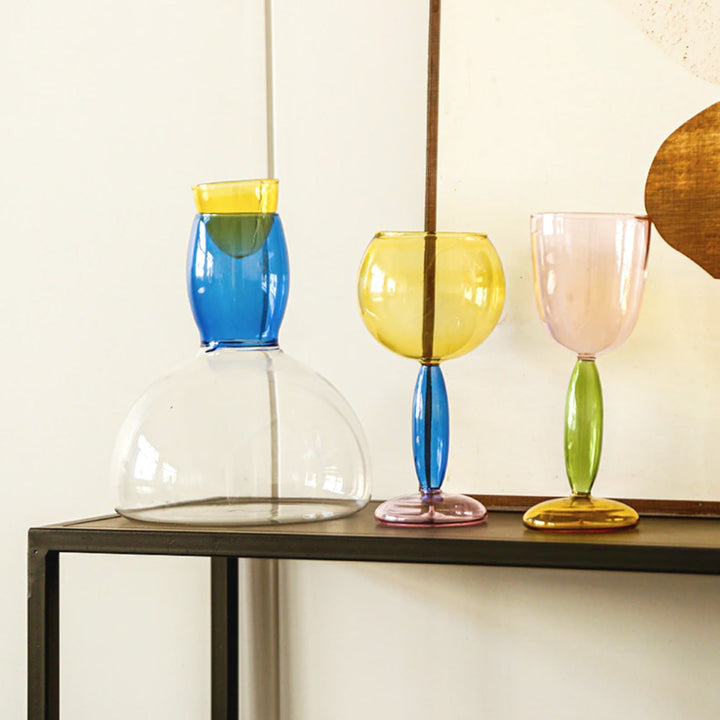 Skanto | Borosilikat 3-Farben-Glas – Weinglas