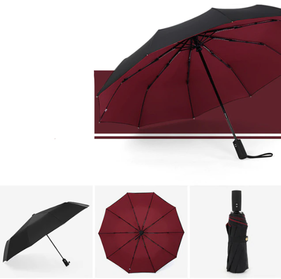 Skanto | StormShield Automatischer Regenschirm – Windfester Sturmschirm mit umgekehrtem Schließmechanismus