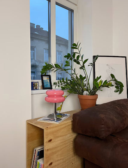 Skanto | LueurRose – Retro-Tischlampe mit Dimmbarer LED und USB