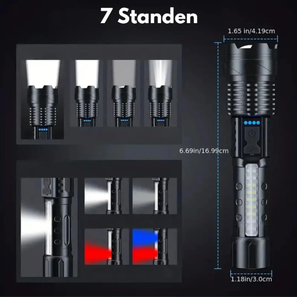 Skanto | Hochleistungs-Militärtaschenlampe mit 5000 Lumen