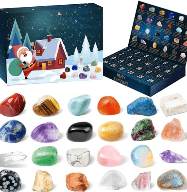 Skanto | Adventskalender mit 24 echten Edelsteinen für junge Entdecker