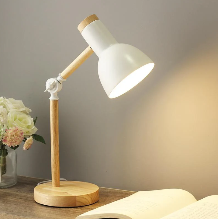 Skanto | Skandinavische Holz-Tischlampe