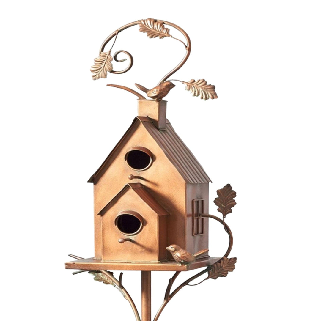 Skanto | Vogelhaus-Gartenstecker aus Metallkunst - Skanto