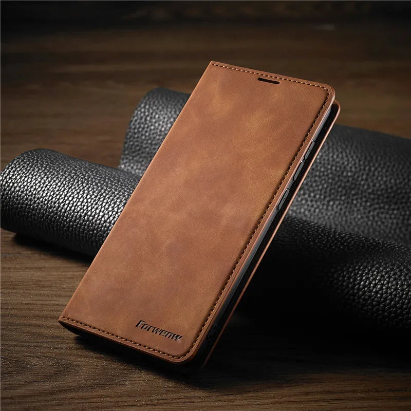 Skanto iPhone Hülle: Magnetische Ledertasche für stilvollen Schutz