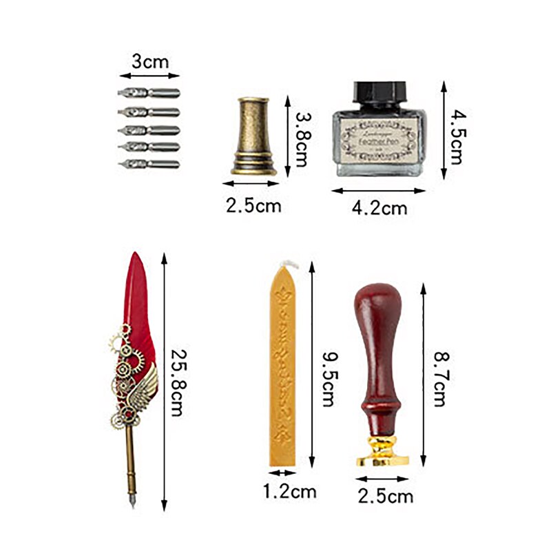 Skanto | Phoenix Feather Mechanisches Kalligraphie-Stiftset