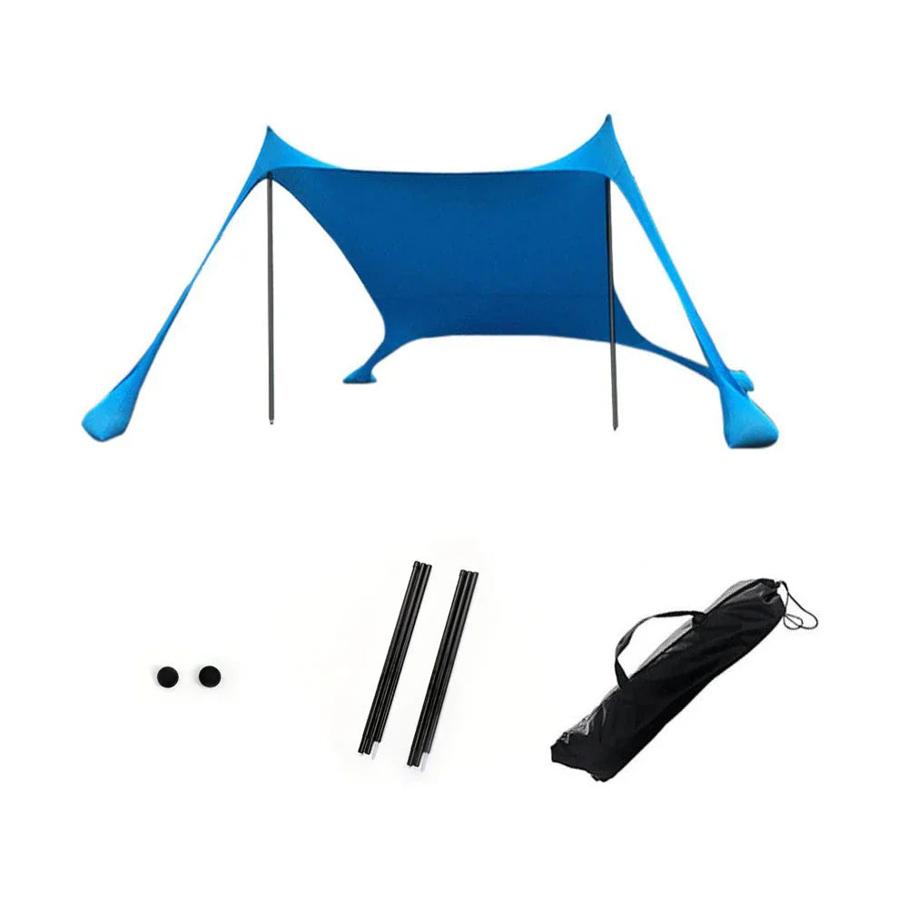 Skanto | Solaviva Strandzelt mit UV-Schutz UPF50+ | Windresistent & Wasserdicht | Für 3–4 Personen | 200×200×170 cm