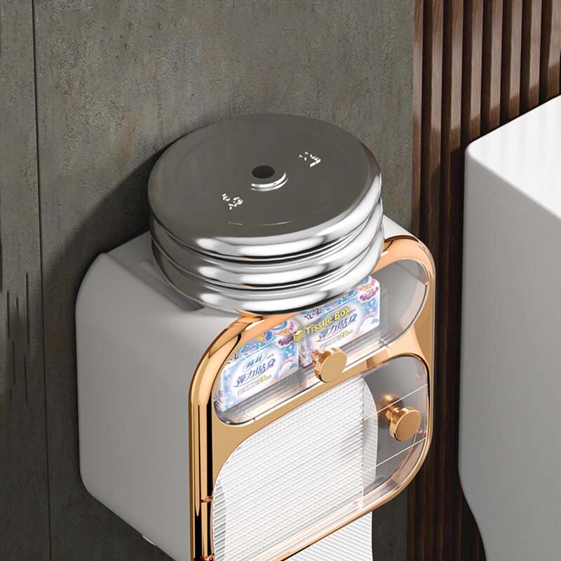 Skanto | MultiBox Wandmontierte Toilettenpapier-Handtuch-Aufbewahrungsbox